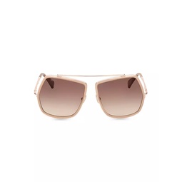 Elsa 64MM Square Sunglasses