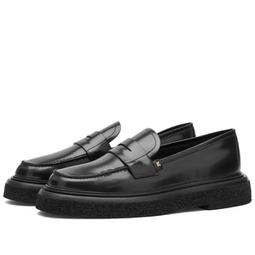 Max Mara Crepe Loafer Shoes Black