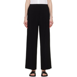 Black Ring Trousers 241118F087040