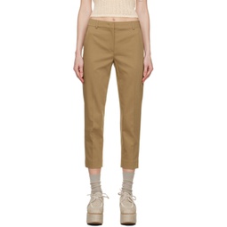 Beige Lince Trousers 241118F087034