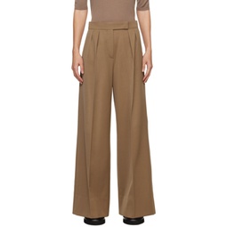 Brown Libbra Trousers 241118F087007