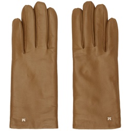 Tan Spalato Gloves 232118F012002
