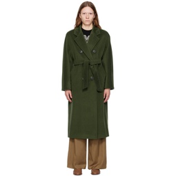Green Madame Coat 232118F059009