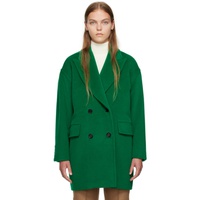 Green Oversized Jacket 232118F063021