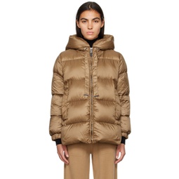 Beige The Cube Down Jacket 232118F061013