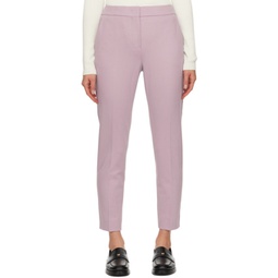 Purple Cropped Trousers 232118F087030