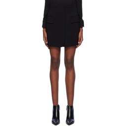 Black Nuoro Miniskirt 241118F090001