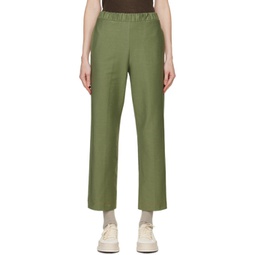 Green Ballata Trousers 241265F087019