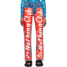 Blue Beni Bischof Edition Do Nothing Club Jeans 231512F069000
