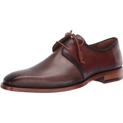 Mezlan Montes - Mens Luxury Lace-Up Dress Shoes - Classic 2-Eyelet Plain Toe Blucher with Two-Toned Hand-Burnished Italian Calfskin Leather - Handcrafted in Spain