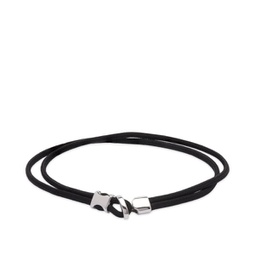 Miansai Orson Loop Rope Bracelet Black