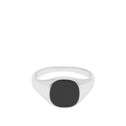 Miansai Olympus Signet Ring Silver & Black