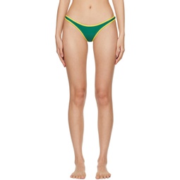 Green & Yellow Gina Bikini Bottom 241224F105006