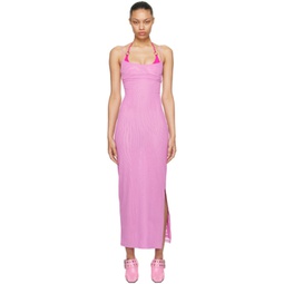 SSENSE Exclusive Pink Thais Maxi Dress 232224F055004