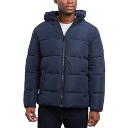 Mens Quilted Hooded Puffer Jacket