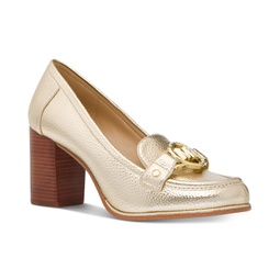 Womens Rory Slip-On Signature Hardware Loafer Pumps