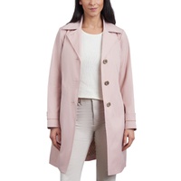 Womens Single-Breasted Reefer Trench Coat