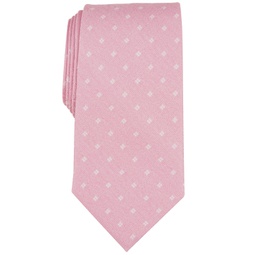 Mens Classic Square-Print Tie