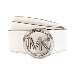 Michael Kors Womens 32MM smooth leather belt