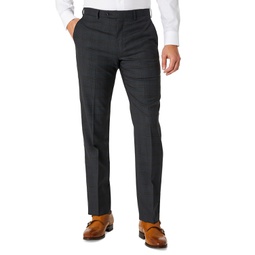 Mens Modern-Fit Airsoft Stretch Wool-Blend Suit Pants