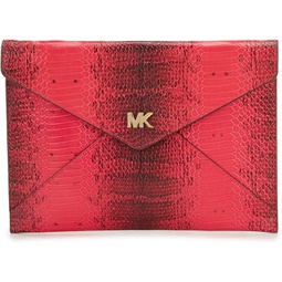 MICHAEL Michael Kors Womens Barbara Medium Soft Envelope Clutch Ultra Pink One Size