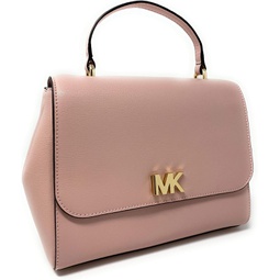 Michael Kors Womens Mott Leather Top Handle Satchel Crossbody bag (Blossom)
