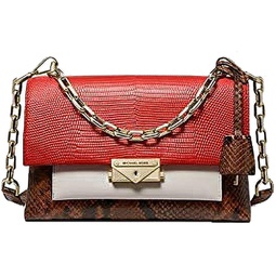 MICHAEL Kors MK Cece Medium Color-Block Embossed Leather Handbag Designer NEW