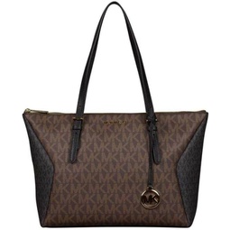 Michael Kors Coraline Large Logo and Leather Tote Bag
