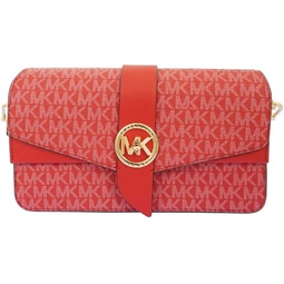 Michael Kors Crimson Ladies Greenwich Convertible Shoulder Bag - Crimson