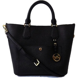 Michael Kors Greenwich Large Saffiano Leather Grab Bag Navy