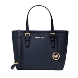 Michael Kors XS Carry All Jet Set Travel Womens Tote (Navy)