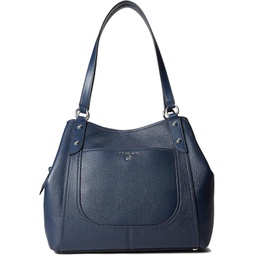 Michael Kors Molly Large Shoulder Tote Navy One Size