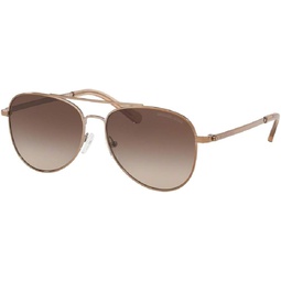 Michael Kors MK1045 SAN DIEGO Aviator Sunglasses For Women+FREE Complimentary Eyewear Care Kit