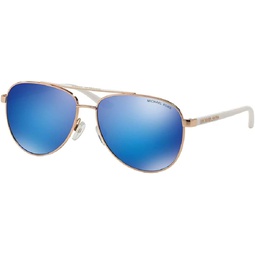 Michael Kors MK5007 HVAR Aviator Sunglasses For Women+ FREE Complimentary Eyewear Care Kit