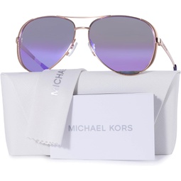 Michael Kors MK5004 CHELSEA Aviator Sunglasses For Women +FREE Complimentary Eyewear Care Kit