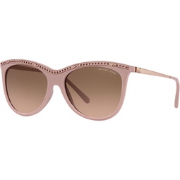 Michael Kors Copenhagen MK2141 Sunglasses - (335011) Pink Solid/Pink Gray Gradient - 55mm
