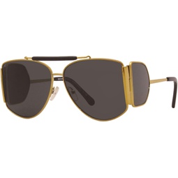 Michael Kors Nash MK9042 111487 Sunglasses Womens Gold/Dark Grey Solid Lenses