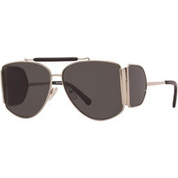 Michael Kors Nash MK9042 115387 Sunglasses Womens Silver/Dark Grey Solid Lens