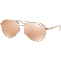 Michael Kors MK5007 HVAR Aviator Sunglasses For Women + BUNDLE with Designer iWear Eyewear Care Kit