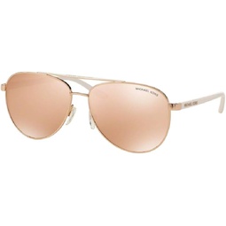 Michael Kors MK5007 HVAR Aviator Sunglasses For Women + BUNDLE with Designer iWear Eyewear Care Kit