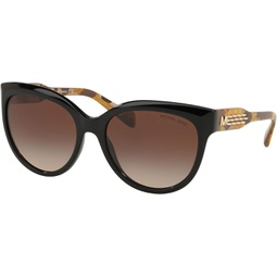 Michael Kors MK2083-300513 Sunglasses PORTILLO BLACK w/SMOKE GRADIENT 57mm