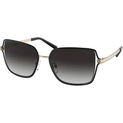 Michael Kors Cancun MK1087 Sunglasses - (10058G) Matte Black/Dark Gray Gradient - 56mm