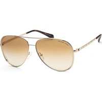 Michael Kors Chelsea Bright MK 1101B 1014GO Light Gold Metal Aviator Sunglasses Gold Gradient Lens