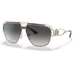 Michael Kors Vienna MK1102 - 10148G Sunglasses Light Gold W/ Grey Gradient 61MM