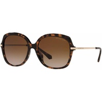 Michael Kors Woman Sunglasses Dark Tortoise Frame, Brown Gradient Lenses, 56MM