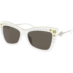 Michael Kors Hollywood MK2128BU Cat Eye Sunglasses for Women + BUNDLE With Designer iWear Eyewear Kit