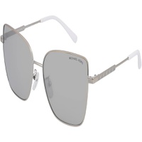 Michael Kors Bastia MK1108 11536G Sunglasses Womens Silver/Silver Mirror 57mm