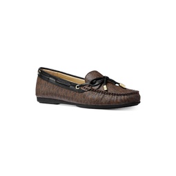 sutton moc womens faux leather loafer moccasins