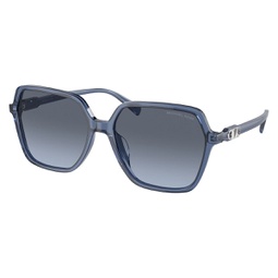 womens jasper 60mm blue transparent sunglasses mk2196f-39568f-60