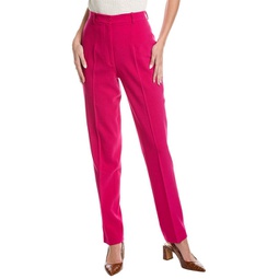 high waisted wool-blend cigarette pant